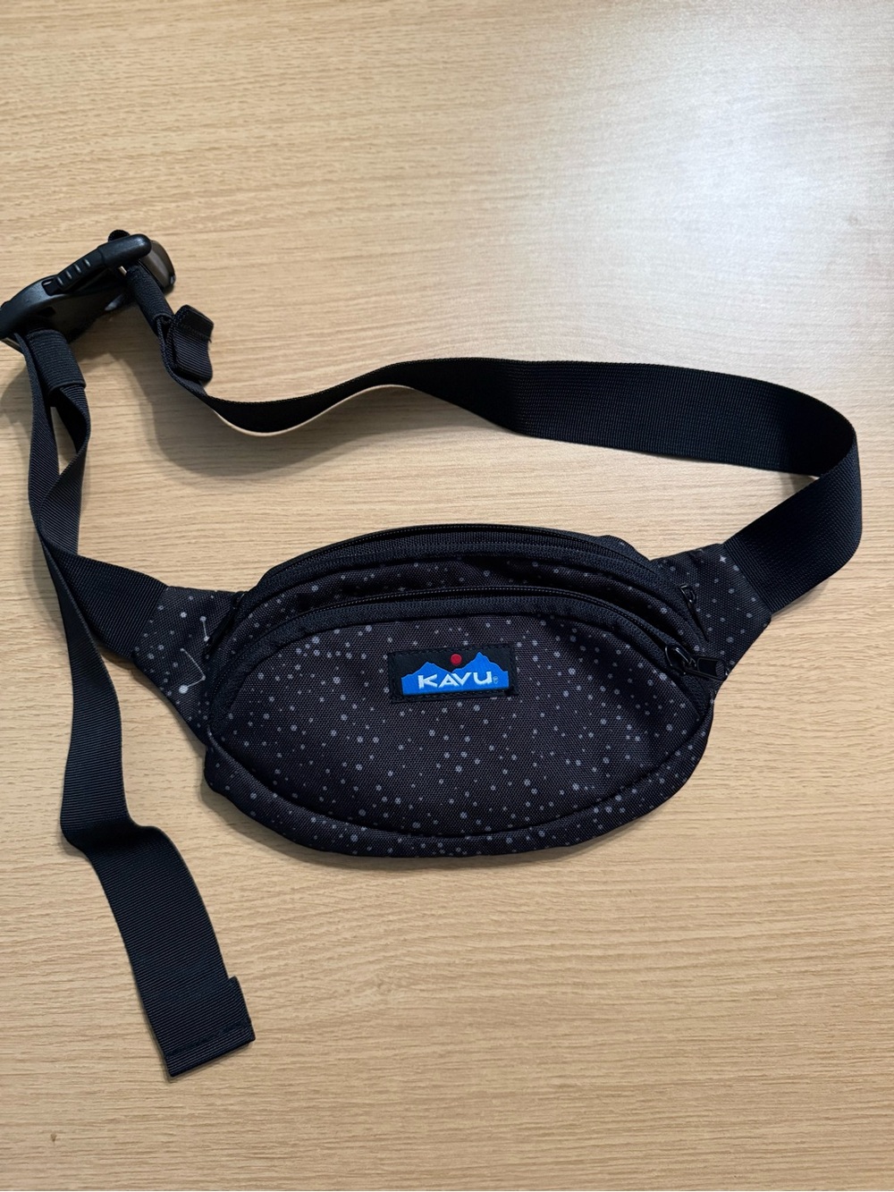 Kavu Black Dot Crossbody Waist Pack